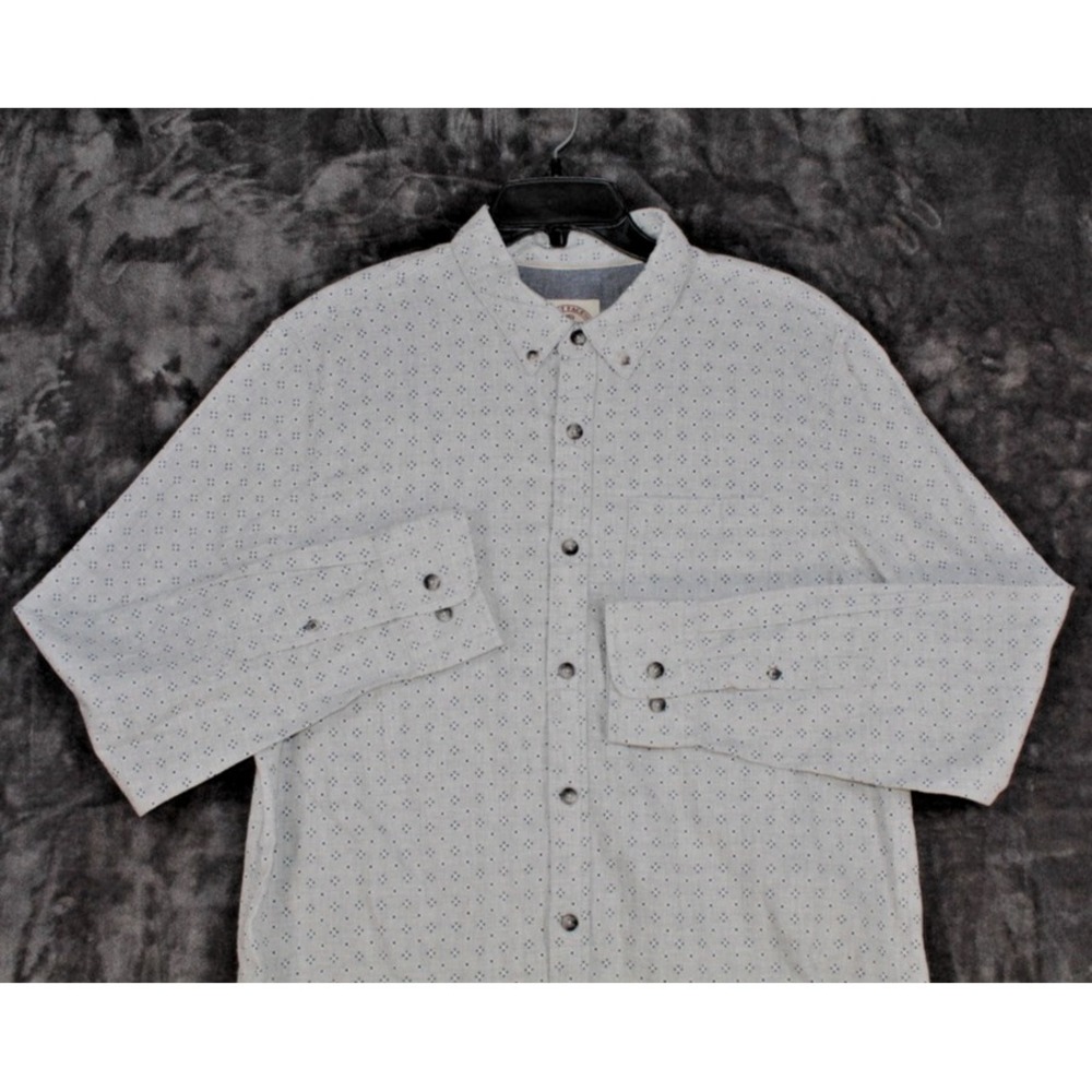 Fat Face Mens Shirt Large light Grey Cotton‎ lightweight summer